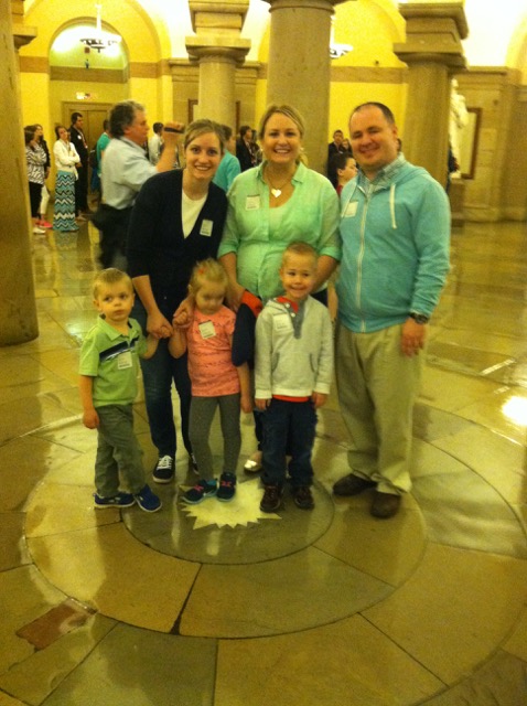 Photo of us at the center of the Capitol building